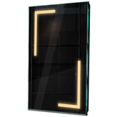 Specchio LED Verticale | Controllo tramite interruttore a muro | Luce bianca calda - Reyze Serie Salono Modello 3
